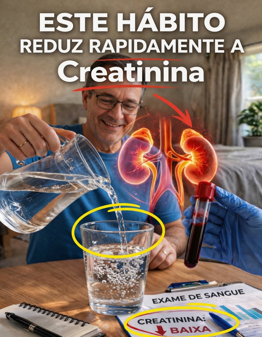 Será que este simples hábito diário pode ajudar a manter a creatinina em uma faixa saudável?