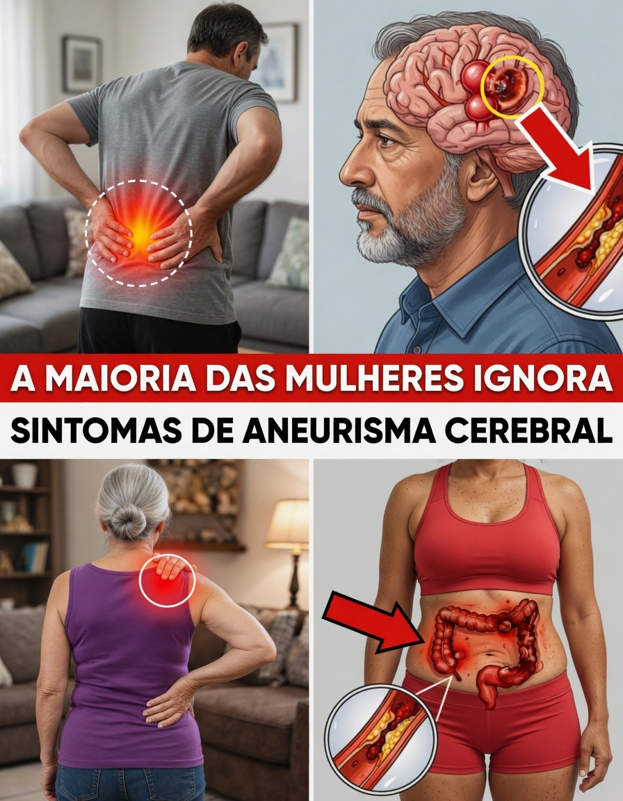 Mulheres com mais de 60 anos: Será que estes 10 sinais de alerta de aneurisma cerebral podem passar facilmente despercebidos?