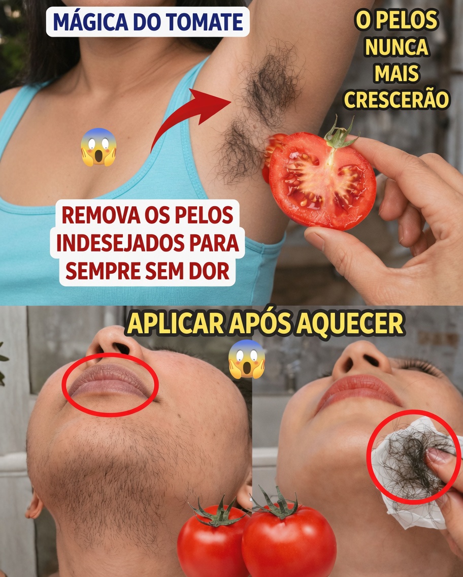 Um simples ritual de cozinha com tomate pode ajudar a controlar naturalmente os pelos faciais?