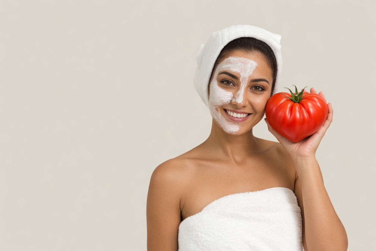 Um simples ritual de cozinha com tomate pode ajudar a controlar naturalmente os pelos faciais?