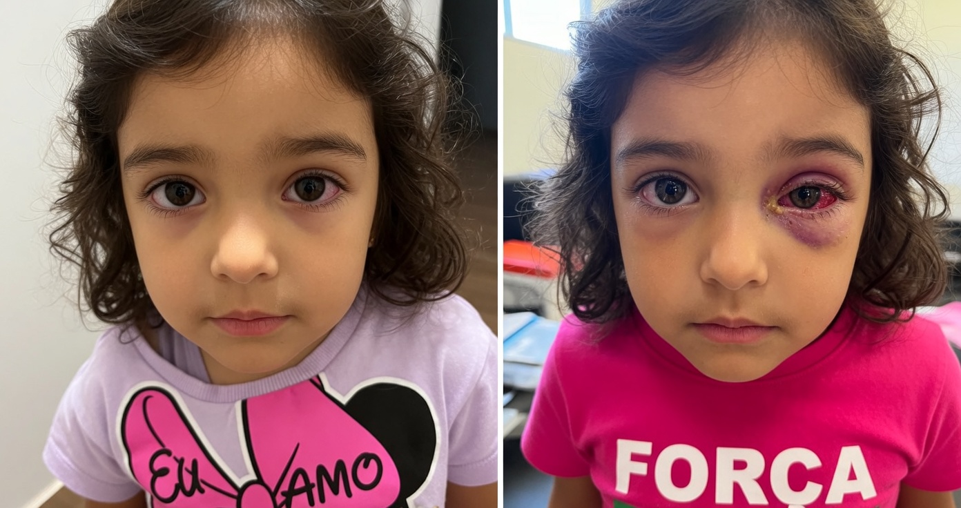 Olho da criança pequena colado com secreção amarela? Dicas suaves de limpeza em casa que os pais devem conhecer