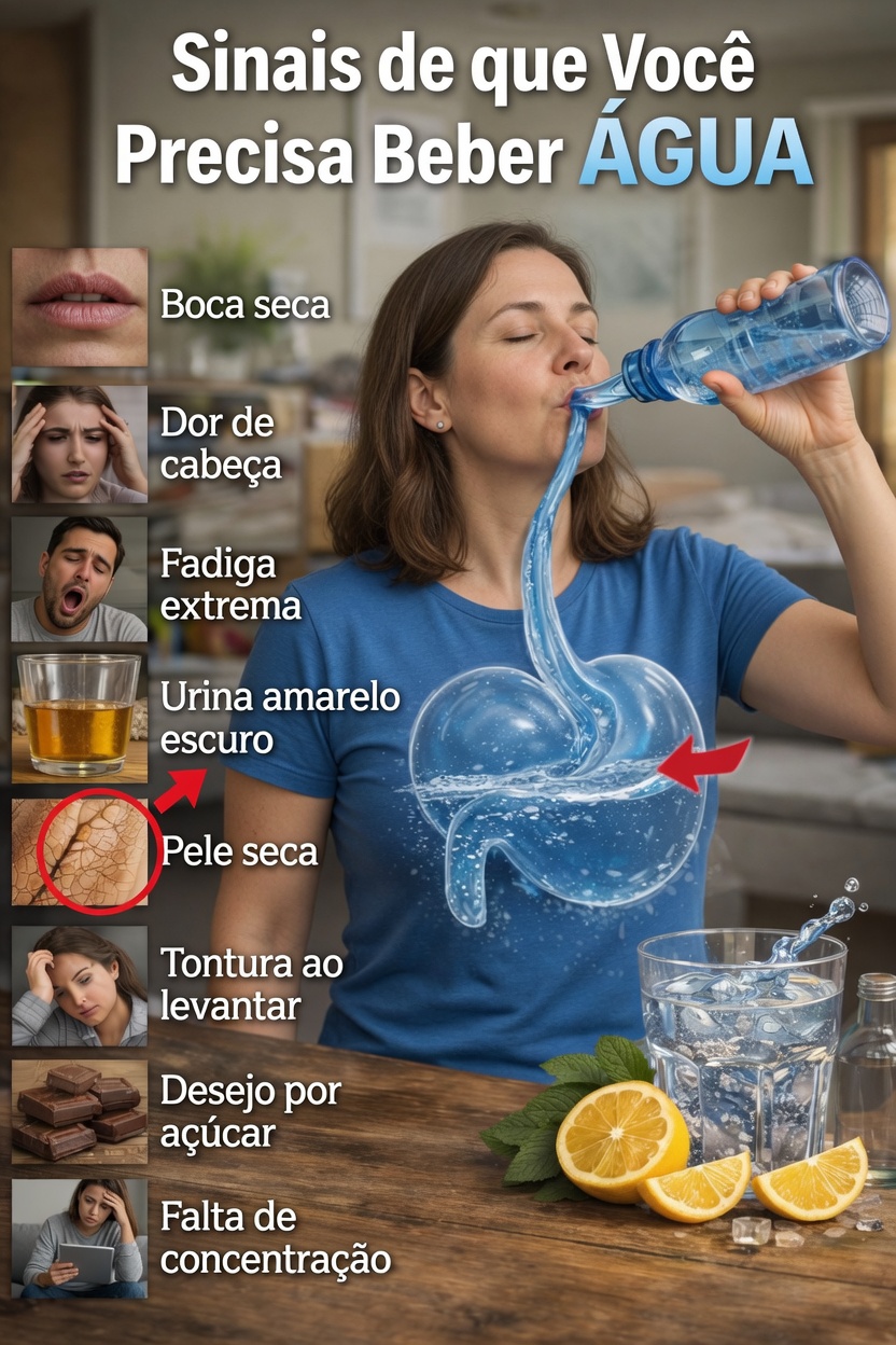 8 Sinais Surpreendentes de que Seu Corpo Pode Precisar de Mais Água Hoje