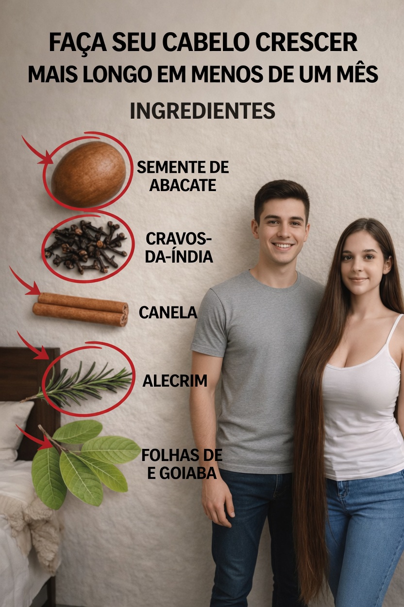 Tônico Caseiro para Crescimento Capilar: Faça o Seu Cabelo Crescer Mais Rápido com Semente de Abacate, Cravo, Canela, Alecrim e Folhas de Goiaba