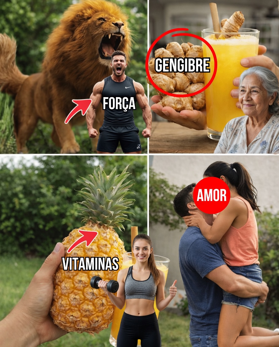 Impulso de Vitalidade Masculina: Shot de Saúde Simples e Poderoso de Gengibre e Abacaxi