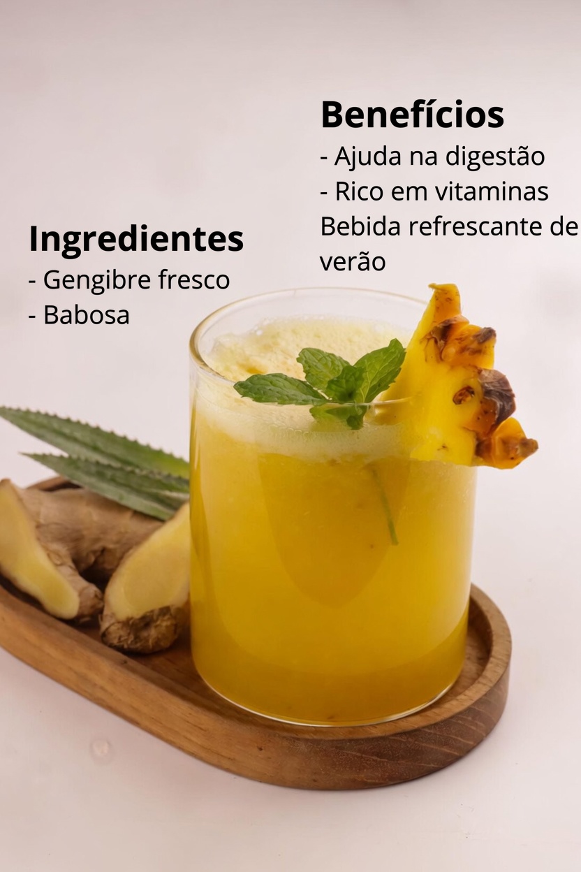 Impulso de Vitalidade Masculina: Shot de Saúde Simples e Poderoso de Gengibre e Abacaxi