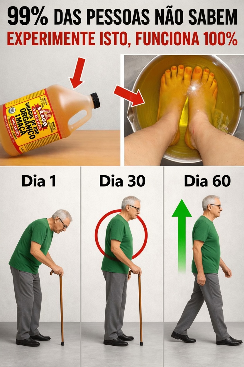 Idosos: Seus pés estão sofrendo silenciosamente? Experimente esta rotina com vinagre de maçã