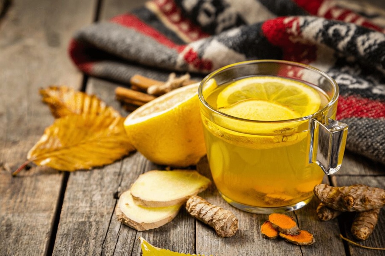 Como Começar o Dia com Energia e Terminá-lo com Calma: O Chá de Ervas Definitivo da Manhã e Pós-Jantar com Alho, Cúrcuma, Cebola, Gengibre, Canela e Folhas de Goiabeira