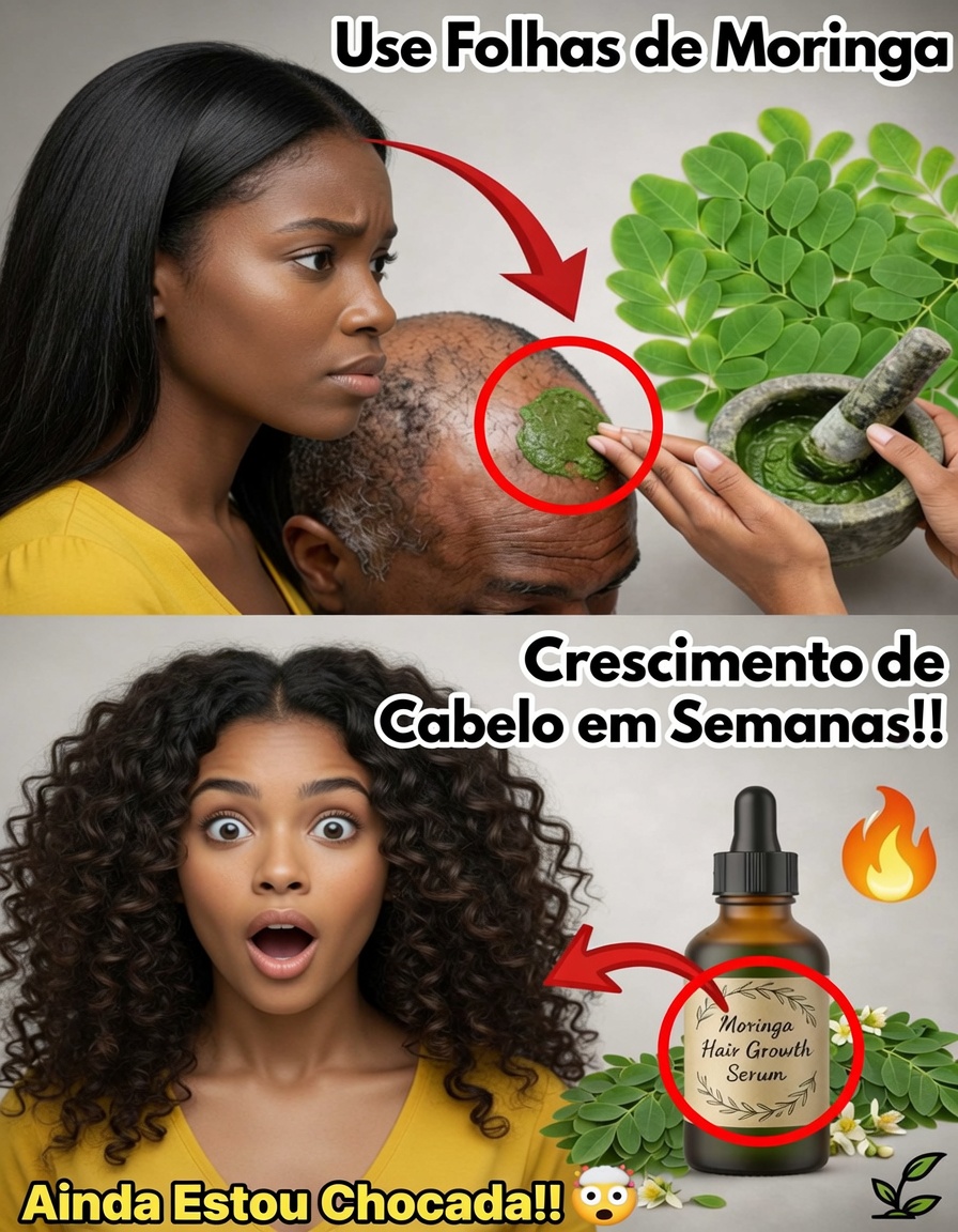 Explorando as Folhas de Moringa para um Cabelo Mais Saudável: Insights da Ciência, Histórias Reais e um Método DIY Fácil