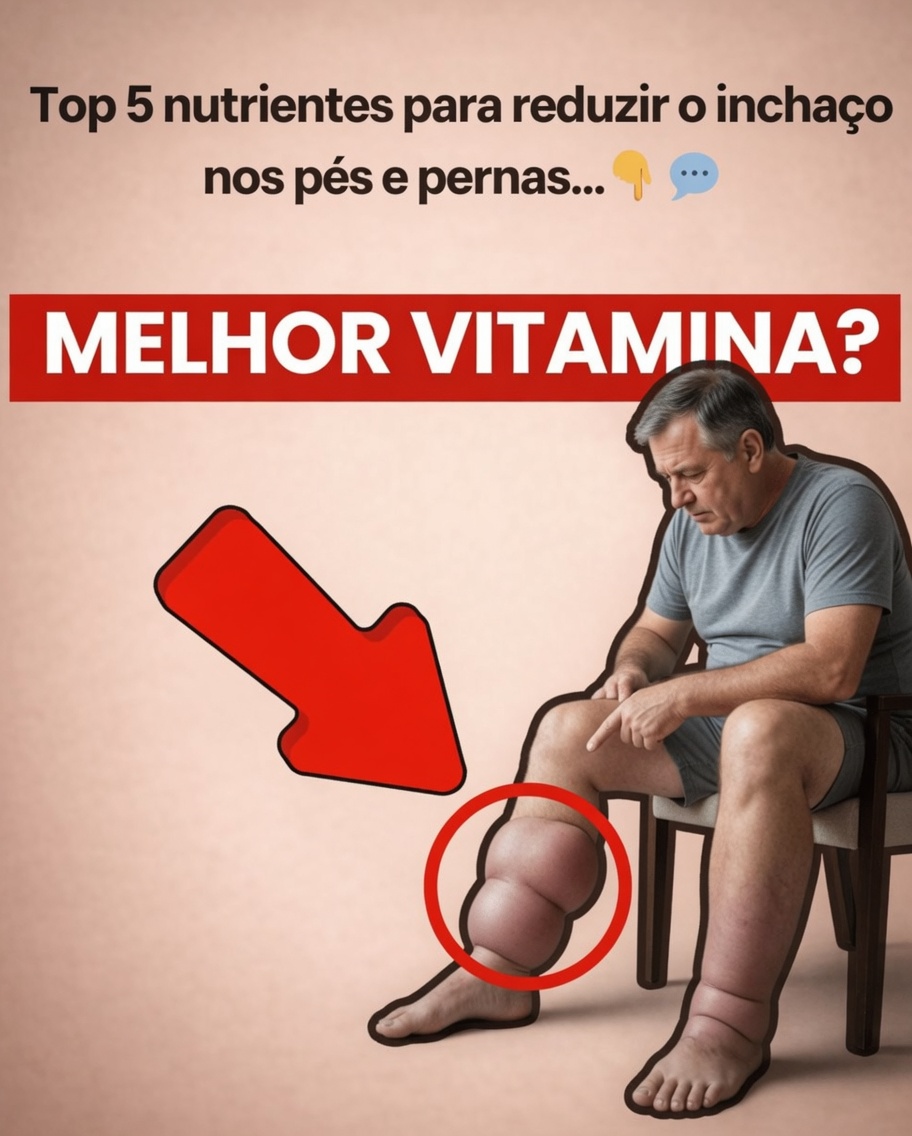 Os 5 principais nutrientes para reduzir o inchaço nos pés e pernas