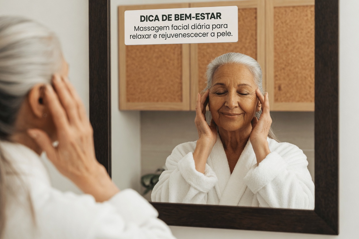Idosos: Brilhe mais em minutos – Um simples remédio de massagem facial