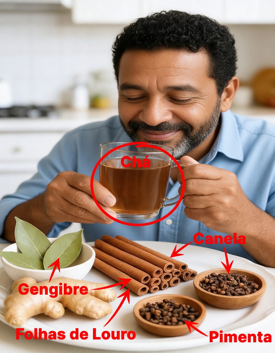 Descubra o Poder Calmante do Chá de Gengibre, Louro, Canela e Cravo