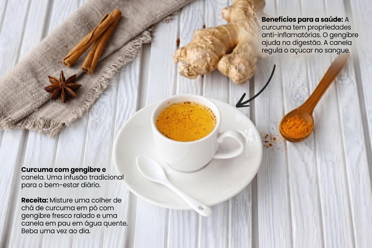 Cúrcuma, canela e alecrim: a receita definitiva de chá detox para experimentar hoje à noite