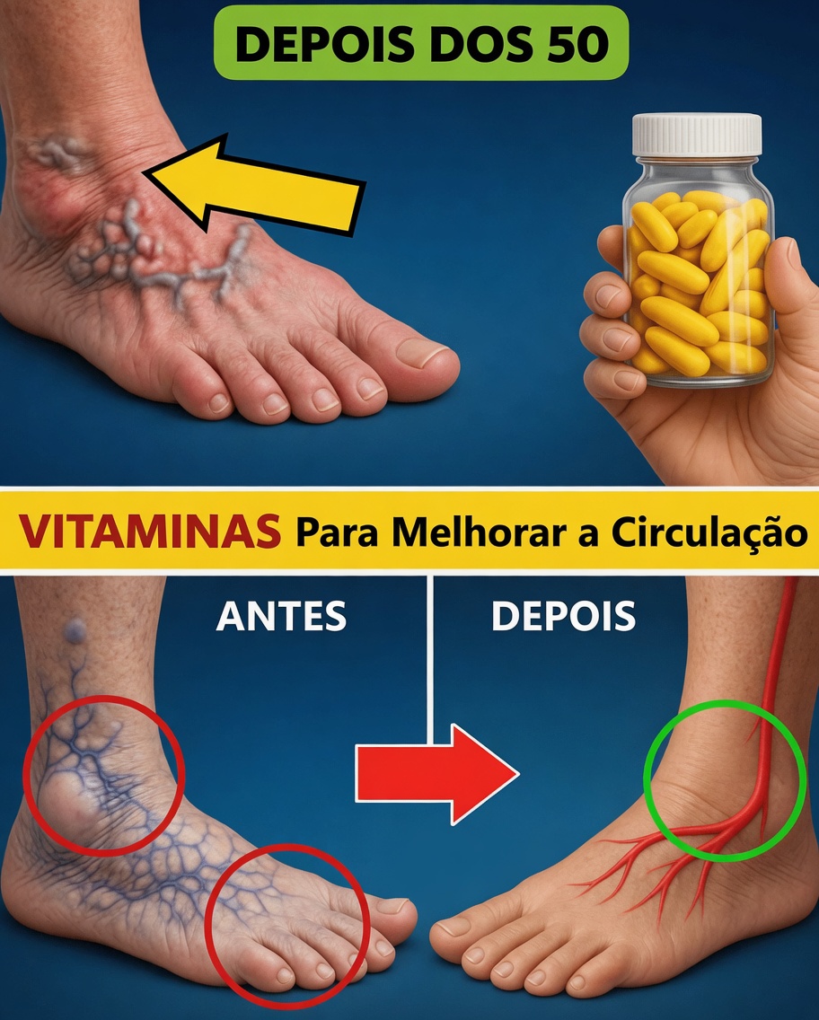 A Melhor Vitamina para Apoiar a Circulação Sanguínea nas Pernas e nos Pés Após os 50 Anos