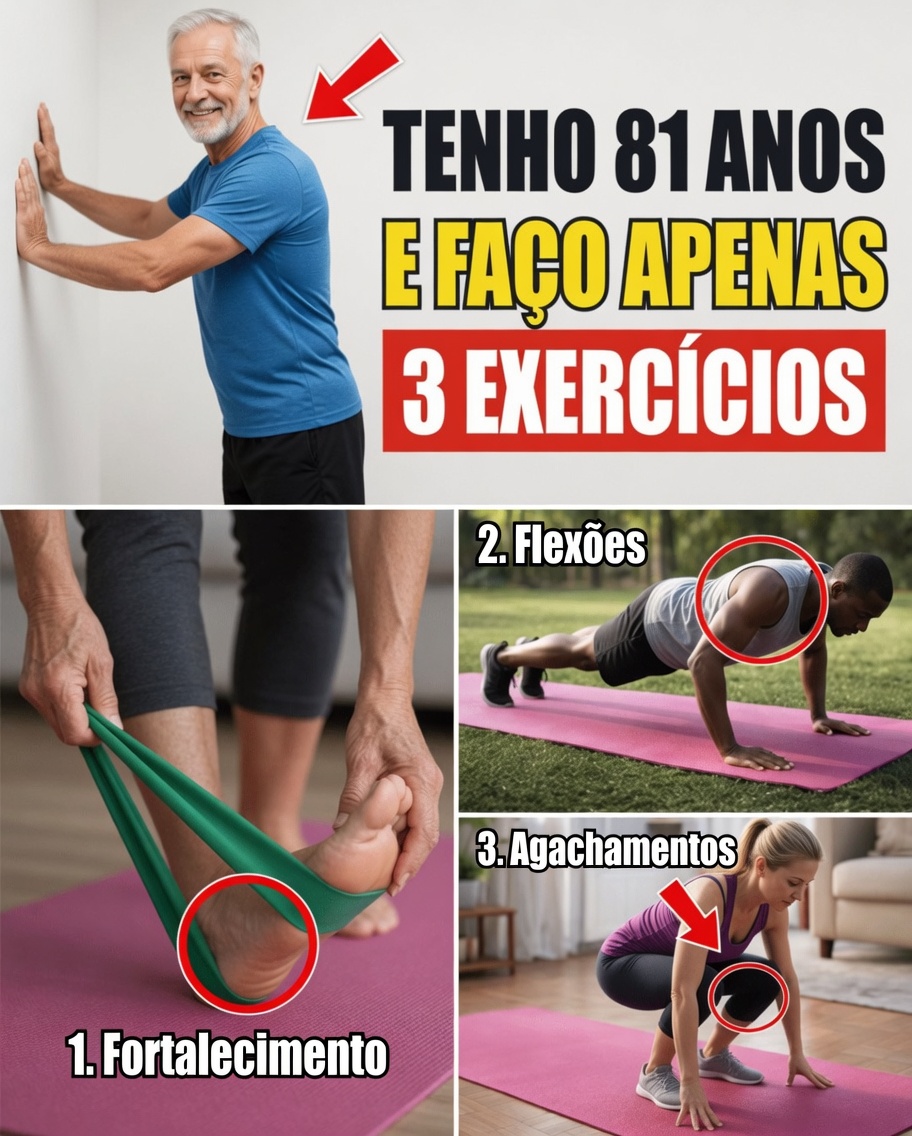 Depois dos 60? Faça ESTES 3 exercícios diariamente por 7 minutos e mantenha-se forte, equilibrado e sem dor até os 90