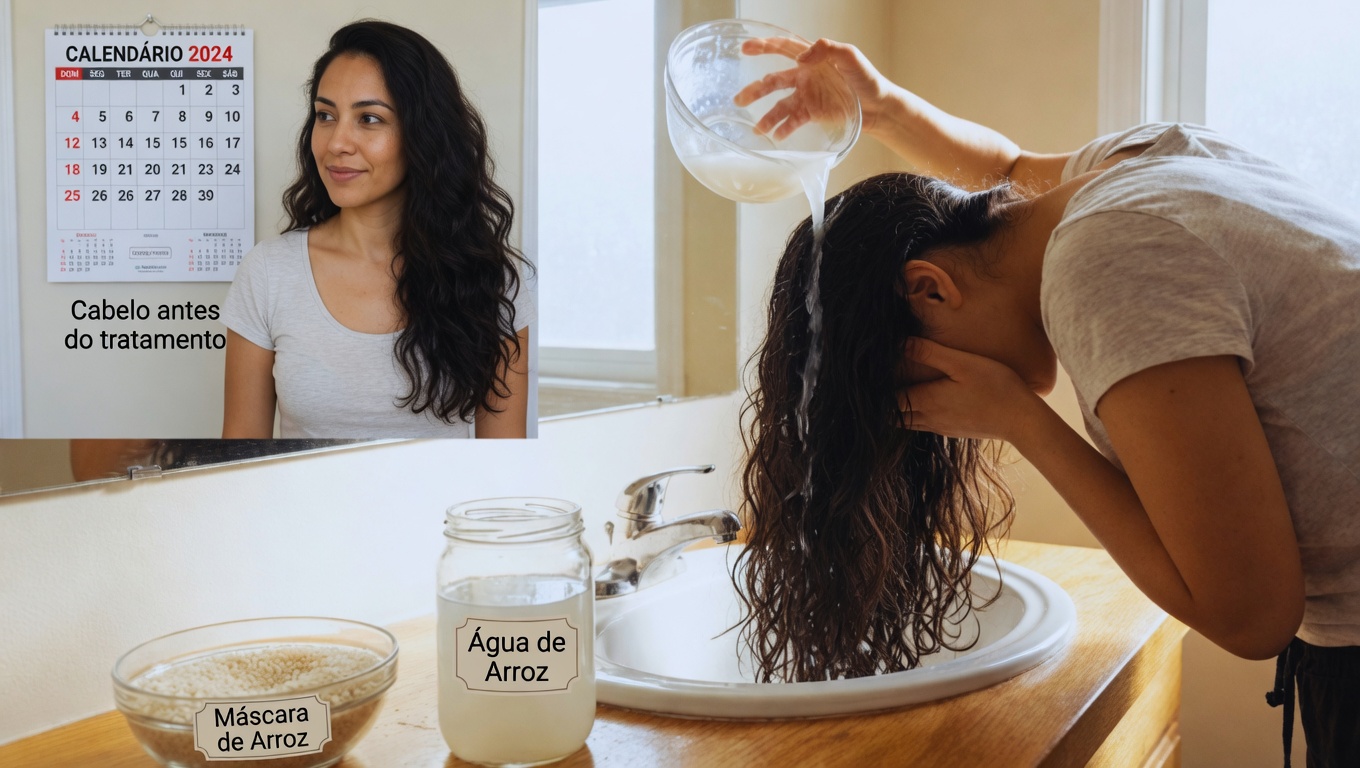 Use Água de Arroz no Cabelo Todos os Dias e Veja o Que Acontece Após 30 Dias! (Crescimento Capilar com Água de Arroz)