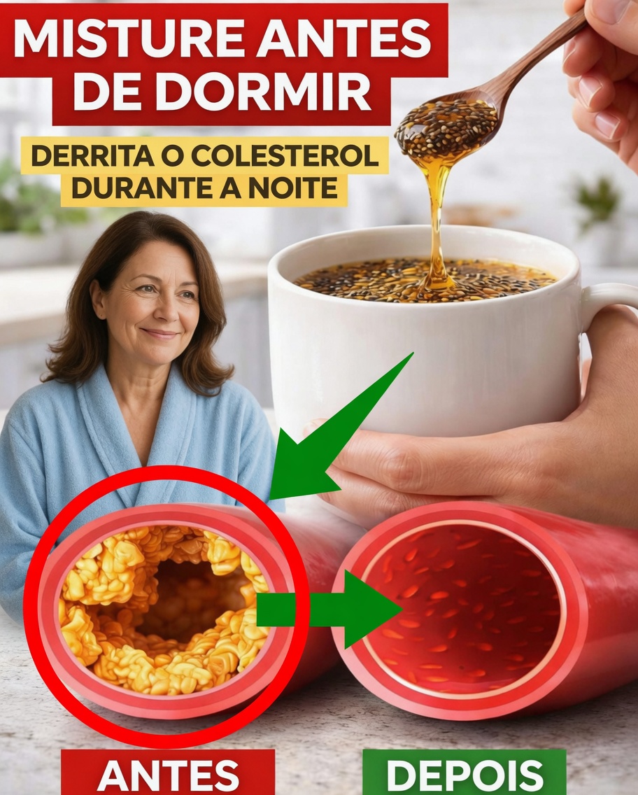 Experimente Misturar Estes 3 Ingredientes Simples Antes de Dormir: Uma Bebida Que Pode Ajudar a Apoiar Níveis Saudáveis de Colesterol