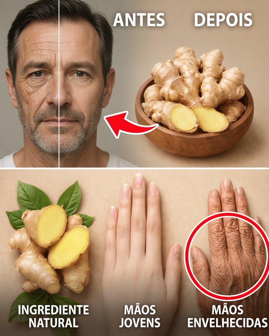 Descubra o brilho oculto do gengibre que está transformando a pele após os 40 (provas de antes e depois dentro)