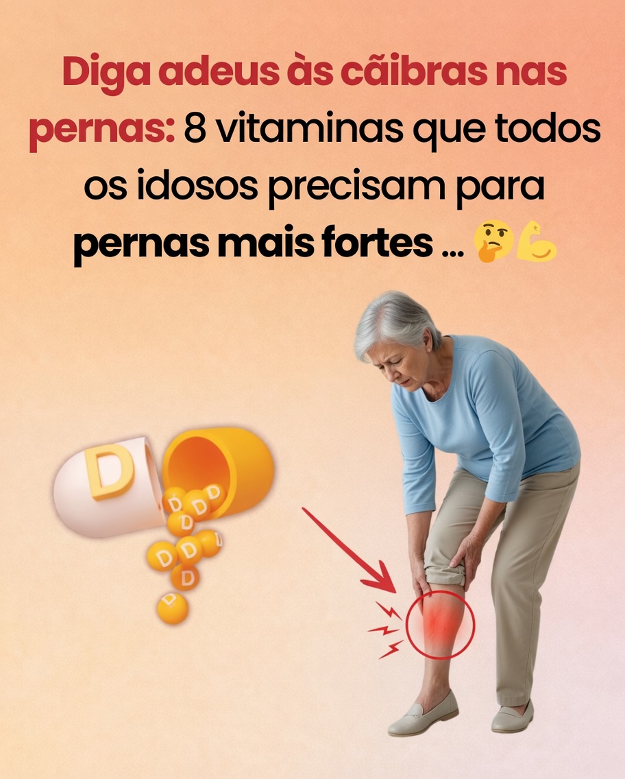 Diga adeus às cãibras nas pernas: 8 vitaminas que todo idoso precisa para pernas mais fortes