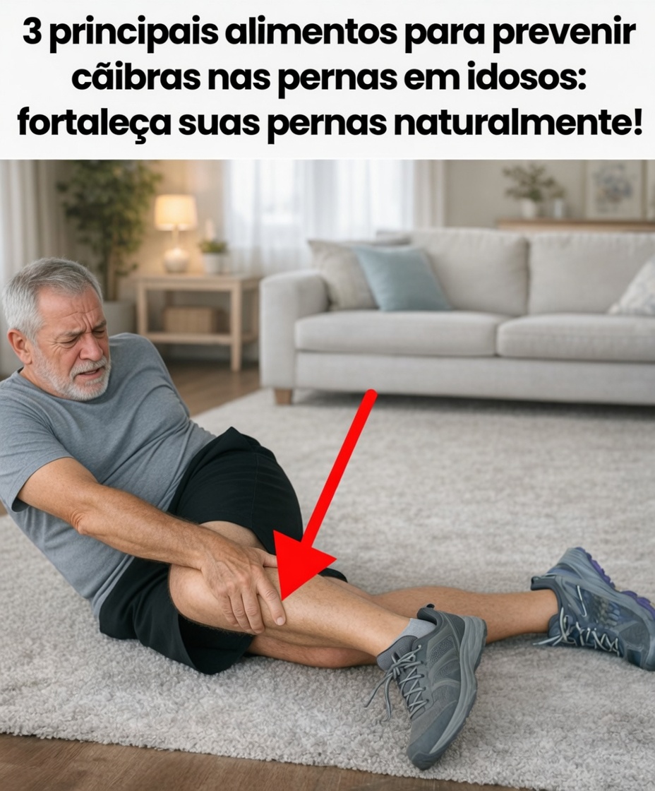 Descubra 3 alimentos do dia a dia que podem ajudar idosos a manter o conforto muscular e aliviar cãibras nas pernas