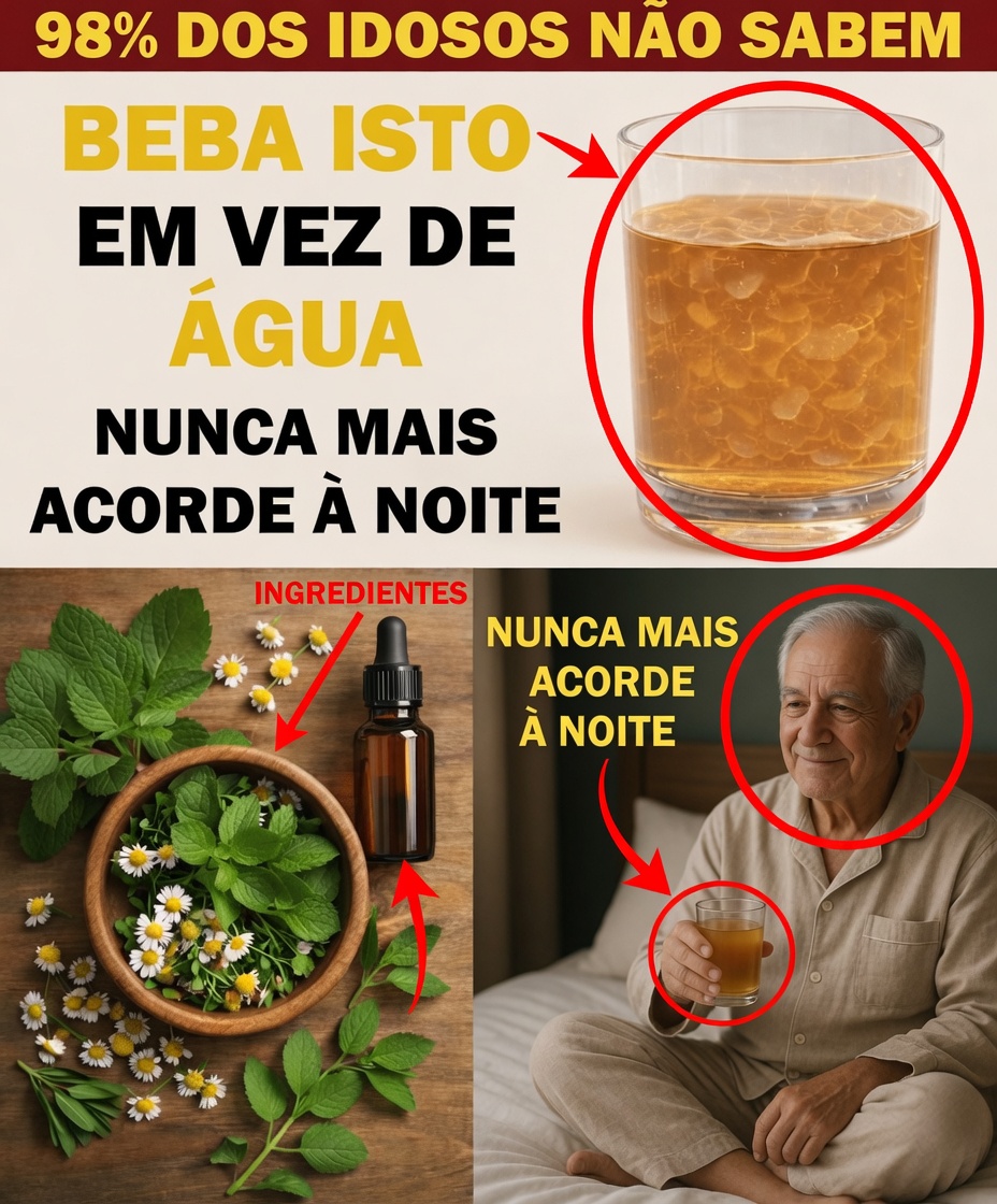Mais de 60? Acordando às 2 da manhã todas as noites? Beba ISTO 60 minutos antes de dormir para um sono mais profundo e ininterrupto