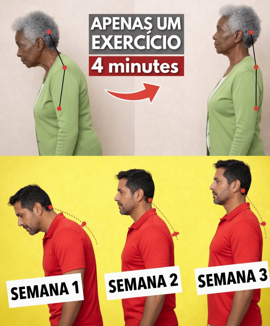 Como Corrigir a Postura de Cabeça Projetada para a Frente Depois dos 60 em Apenas 4 Minutos – A Rotina Suave em que o Médico Mais Idoso do Japão Jura