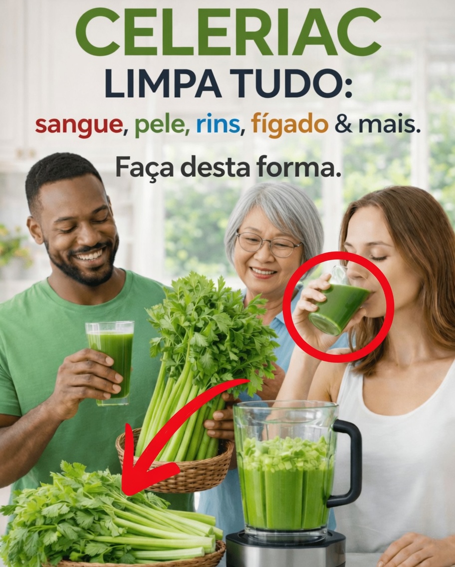 Quais são os potenciais benefícios para a saúde de beber suco puro de aipo em jejum todas as manhãs?