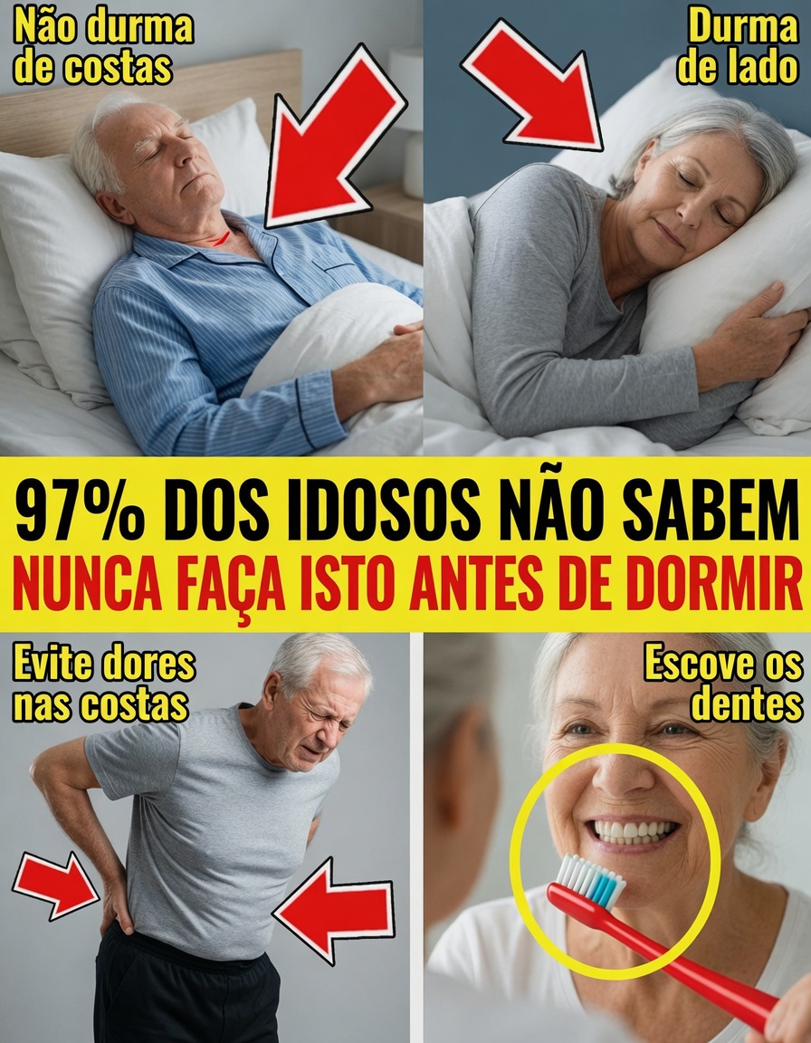 Descubra 10 hábitos noturnos comuns que podem aumentar os riscos à saúde para idosos acima de 70 anos e alternativas mais seguras