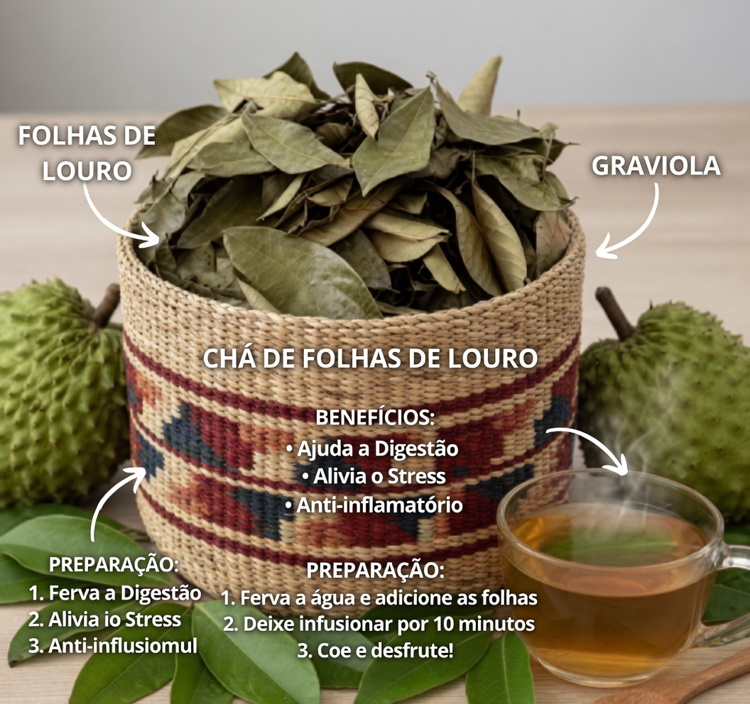 As Quatro Folhas Medicinais: Abacate, Manga, Louro e Goiaba — o Presente da Natureza para o Seu Bem-Estar