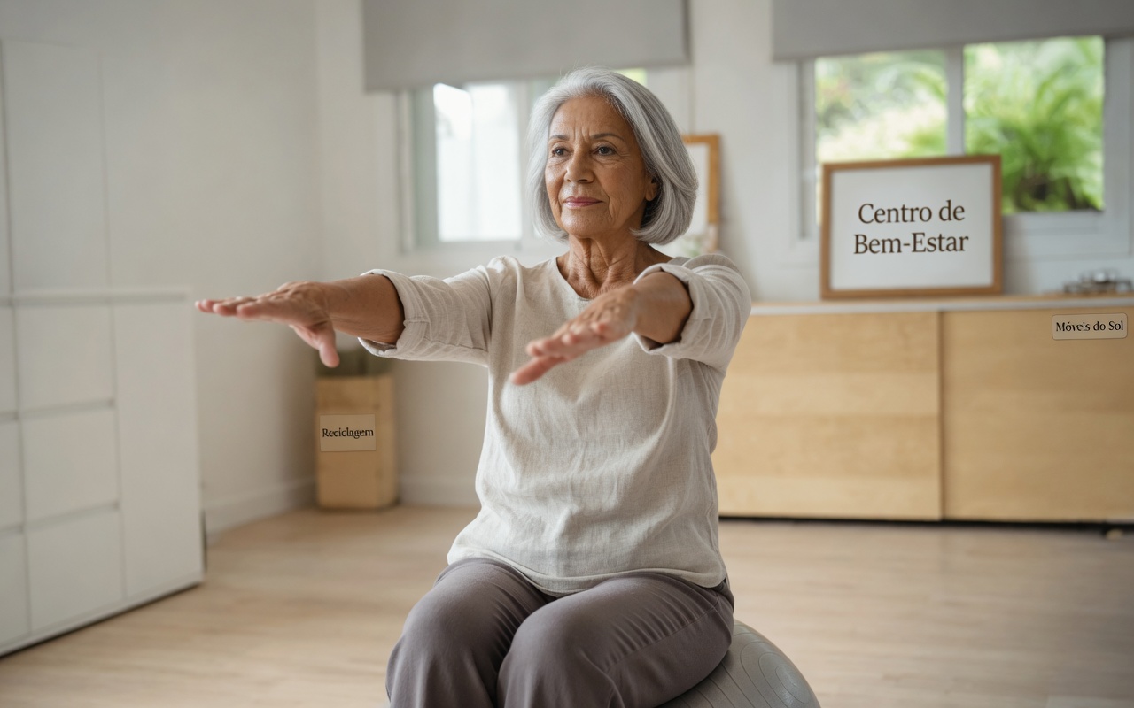 Rotina diária suave de 4 minutos para ajudar a promover uma melhor postura e alinhamento do pescoço após os 60 anos