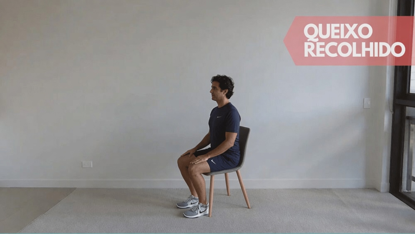 Rotina diária suave de 4 minutos para ajudar a promover uma melhor postura e alinhamento do pescoço após os 60 anos