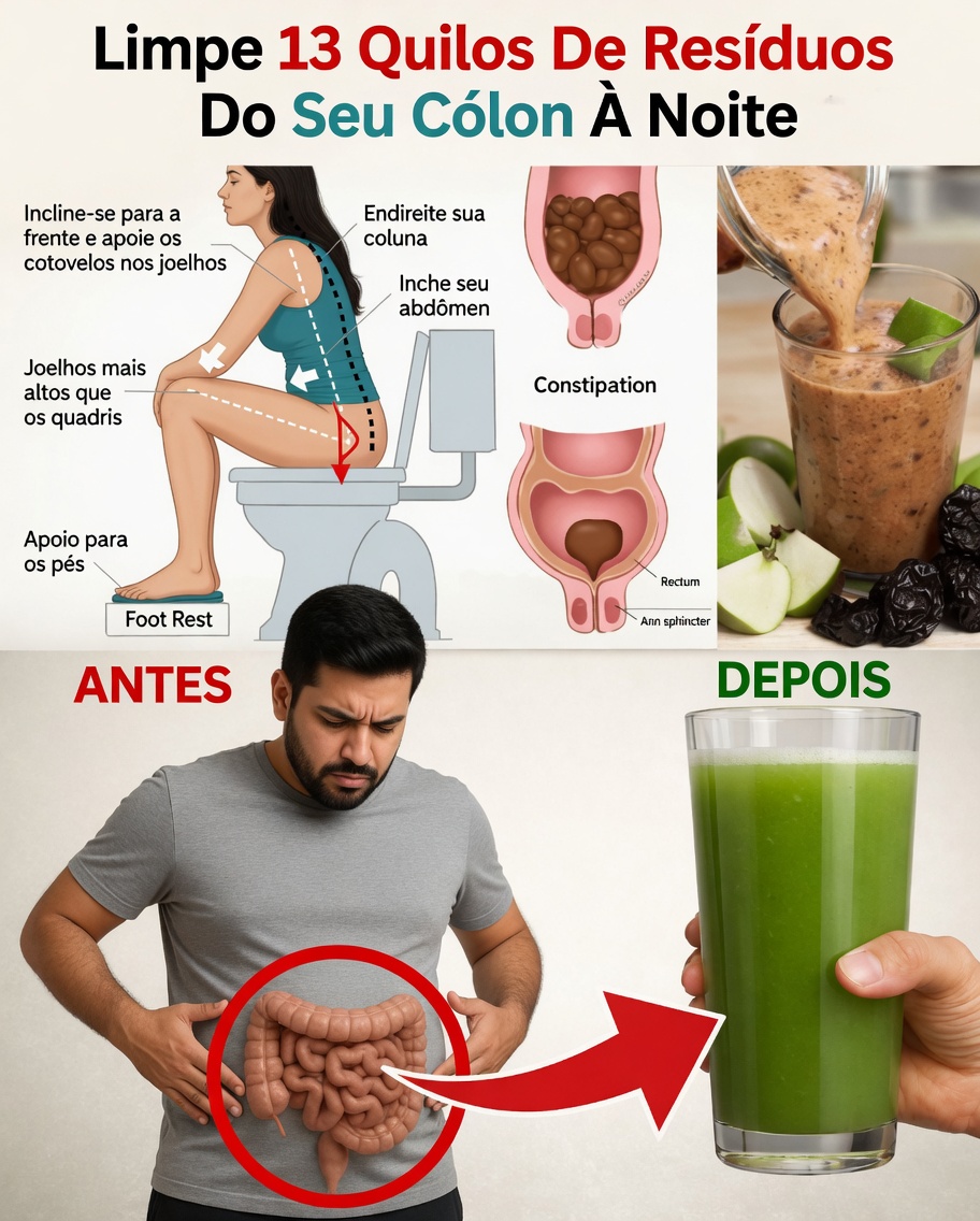 Beba Isto Hoje à Noite para Eliminar Suavemente Resíduos Antigos do Intestino – Um Único Copo Simples Pode Ser Suficiente