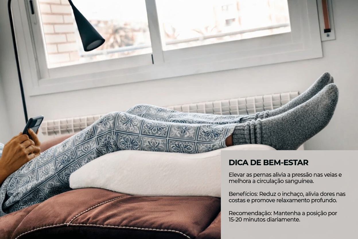 Descubra 10 hábitos naturais que podem ajudar a melhorar a circulação sanguínea e a promover o conforto nas pernas com varizes