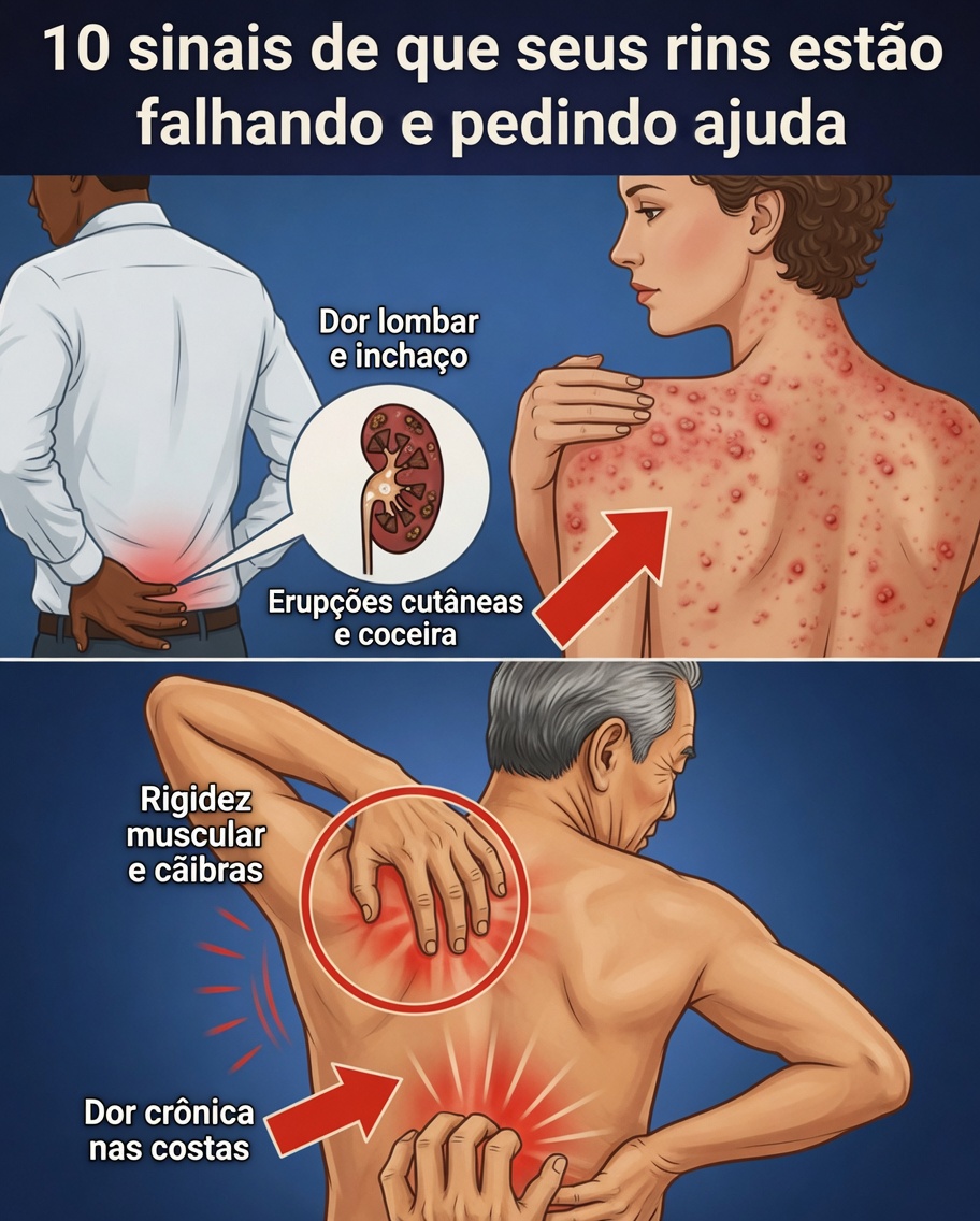 10 Sinais Precoces Importantes de que Seus Rins Podem Estar com Dificuldades e o que Eles Podem Significar