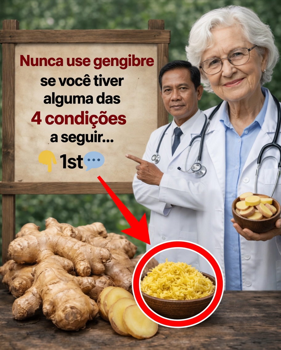 Gengibre é saudável para a maioria das pessoas — mas não para todas. Veja a lista de 4 condições + explicação do médico primeiro