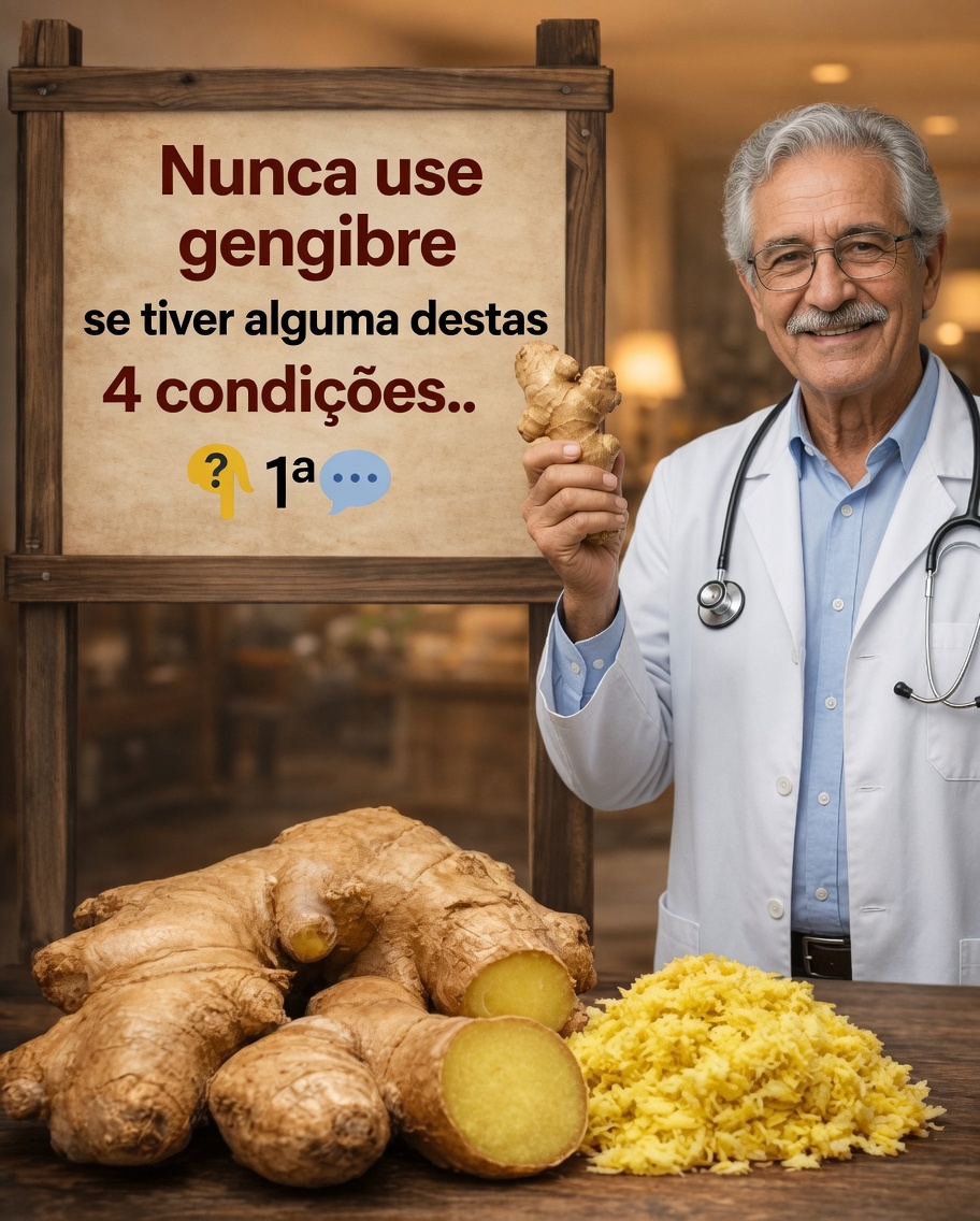Gengibre é saudável para a maioria das pessoas — mas não para todas. Veja a lista de 4 condições + explicação do médico primeiro