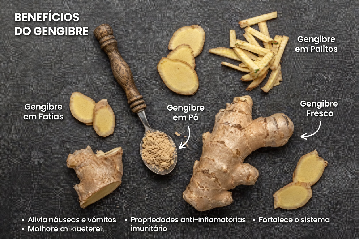 Gengibre é saudável para a maioria das pessoas — mas não para todas. Veja a lista de 4 condições + explicação do médico primeiro