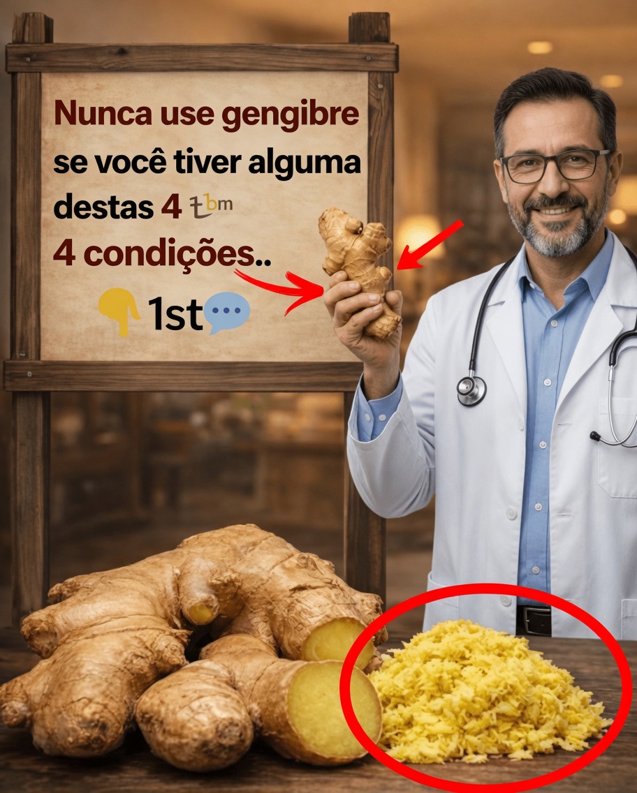 Gengibre é saudável para a maioria das pessoas — mas não para todo mundo. Veja a lista de 4 condições + explicação do médico em 1º lugar