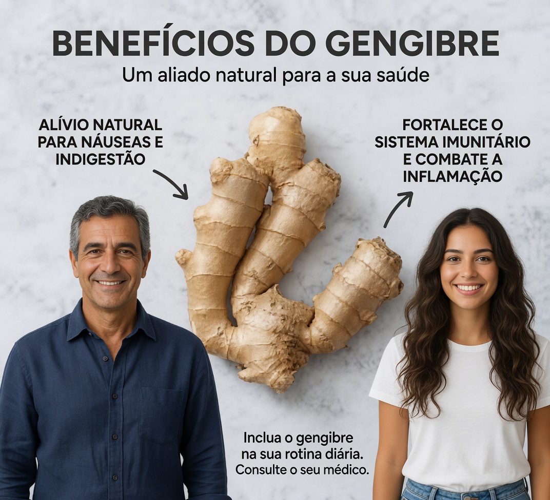 Gengibre é saudável para a maioria das pessoas — mas não para todo mundo. Veja a lista de 4 condições + explicação do médico em 1º lugar