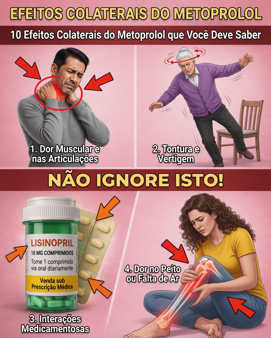 Explorando os 10 efeitos colaterais do metoprolol que muitas vezes passam despercebidos nas conversas