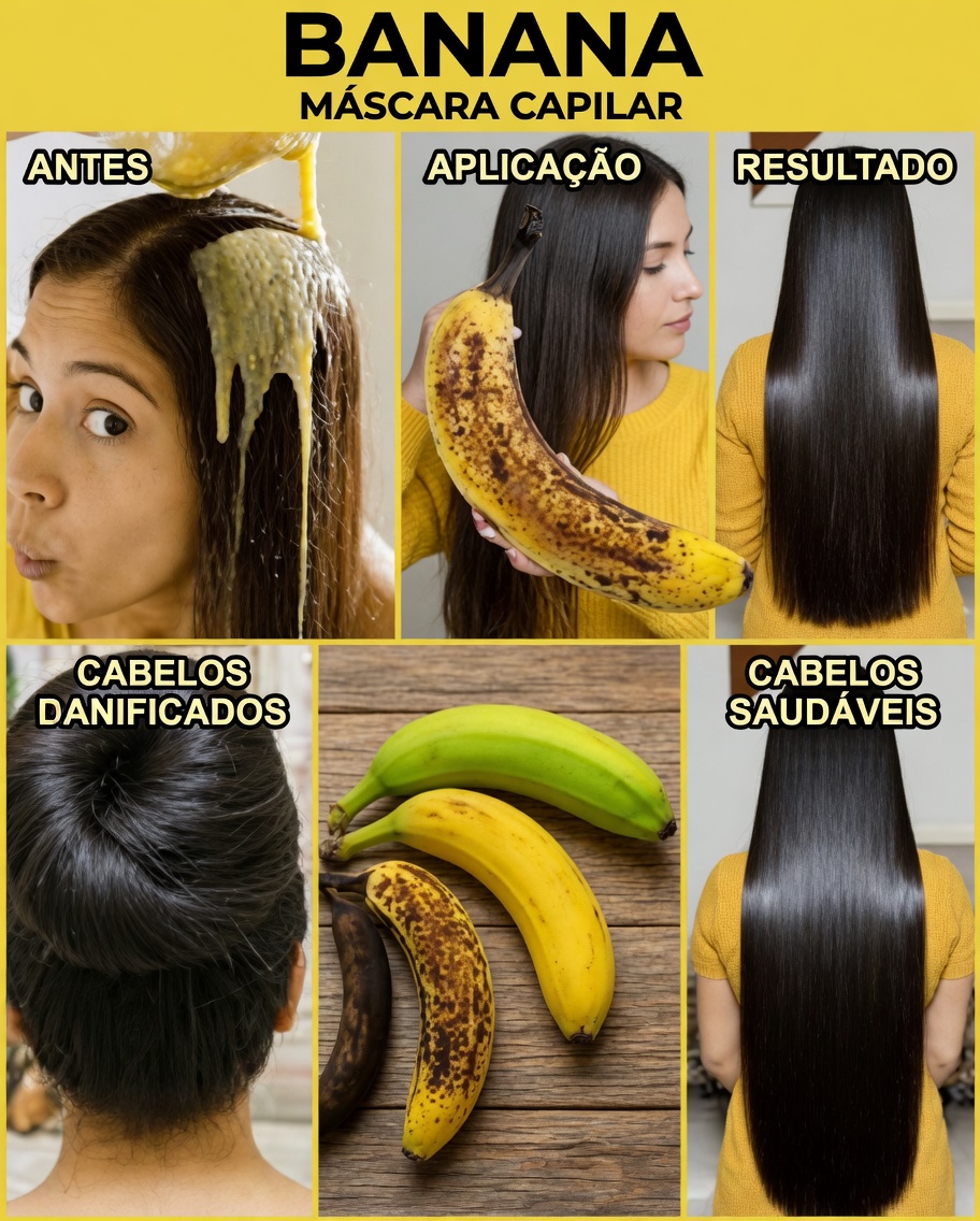 Desbloqueie o Poder Oculto das Cascas de Banana para um Cabelo Naturalmente Mais Saudável, Forte e Brilhante