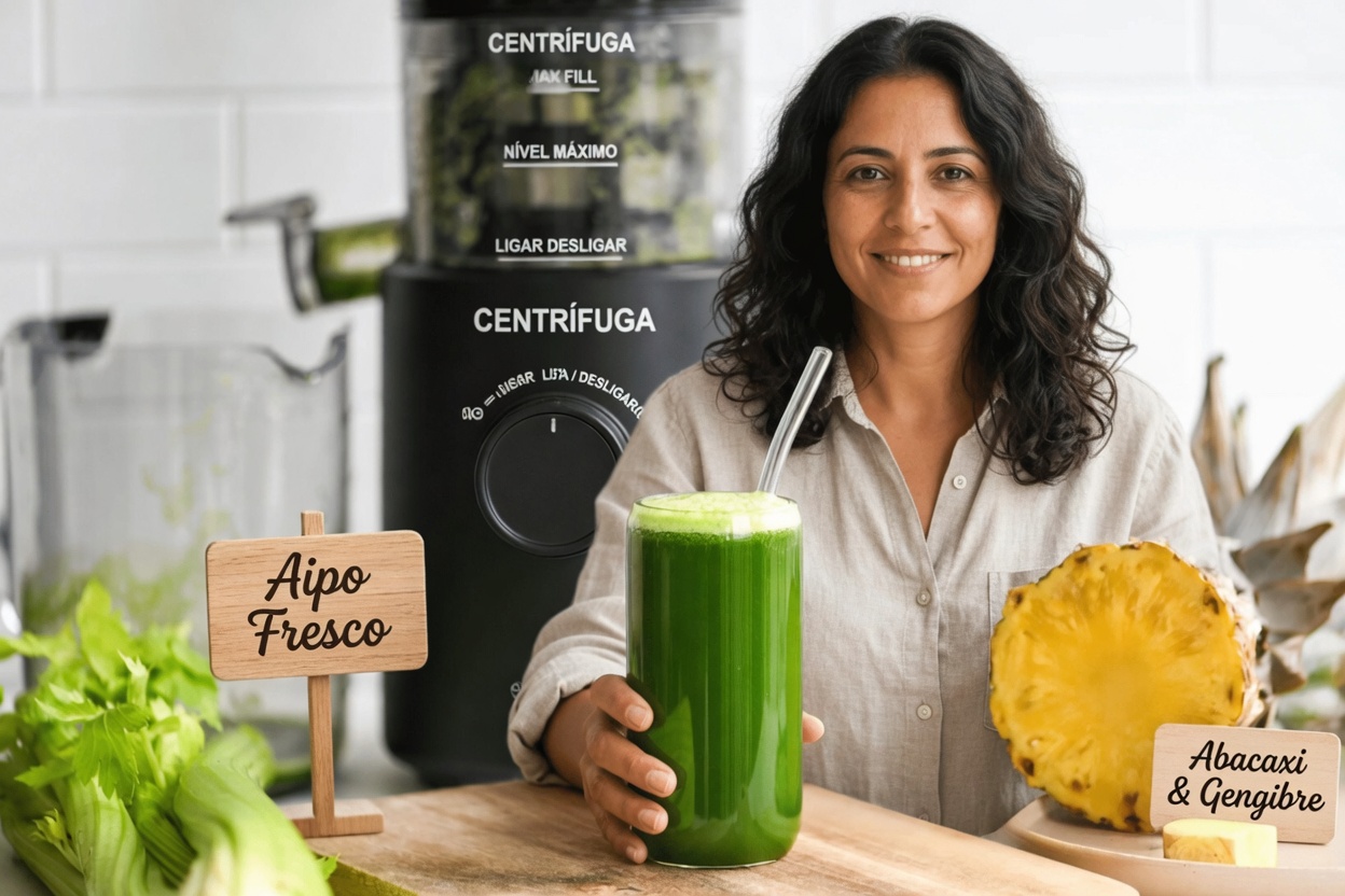 Revigore Seu Dia com Suco Verde de Aipo, Salsa e Limão (Um Caminho Simples para Se Sentir Mais Leve)