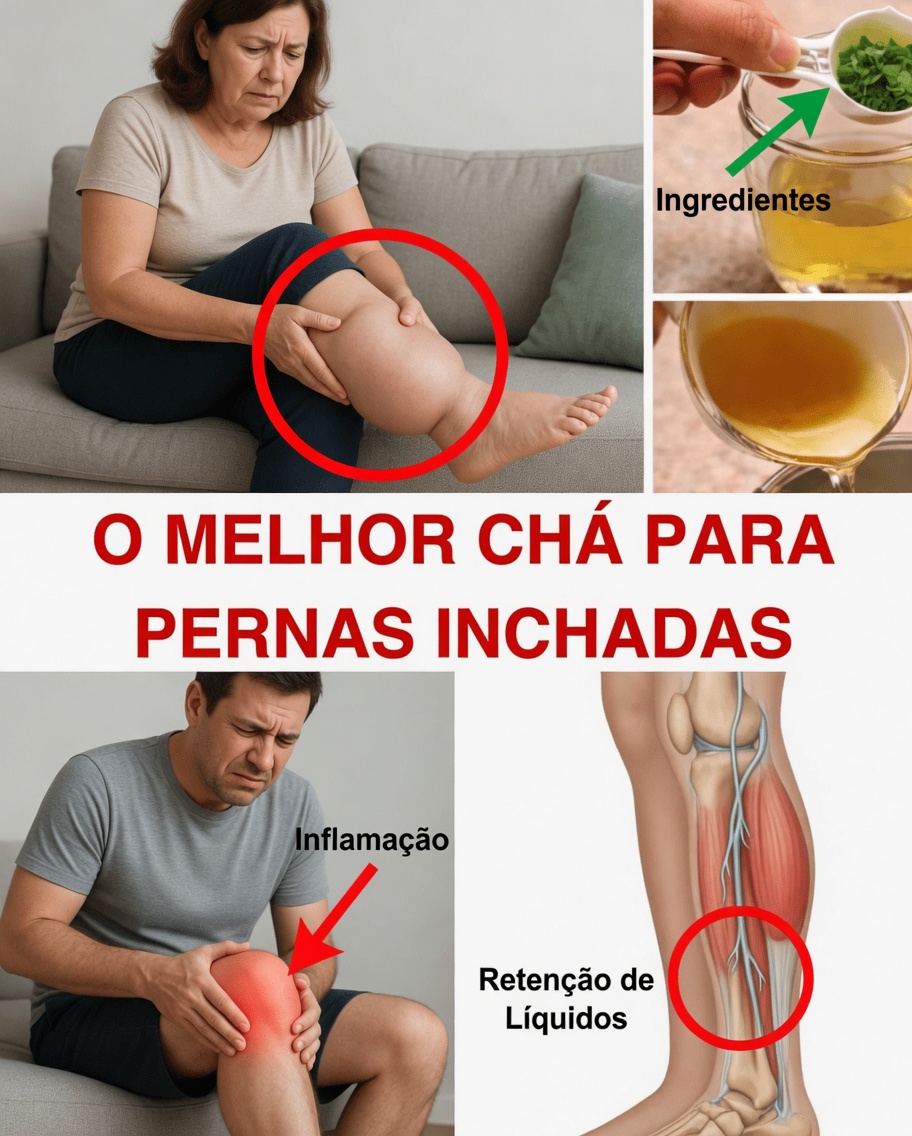 O chá simples que pode ajudar você a dizer adeus às pernas inchadas para sempre