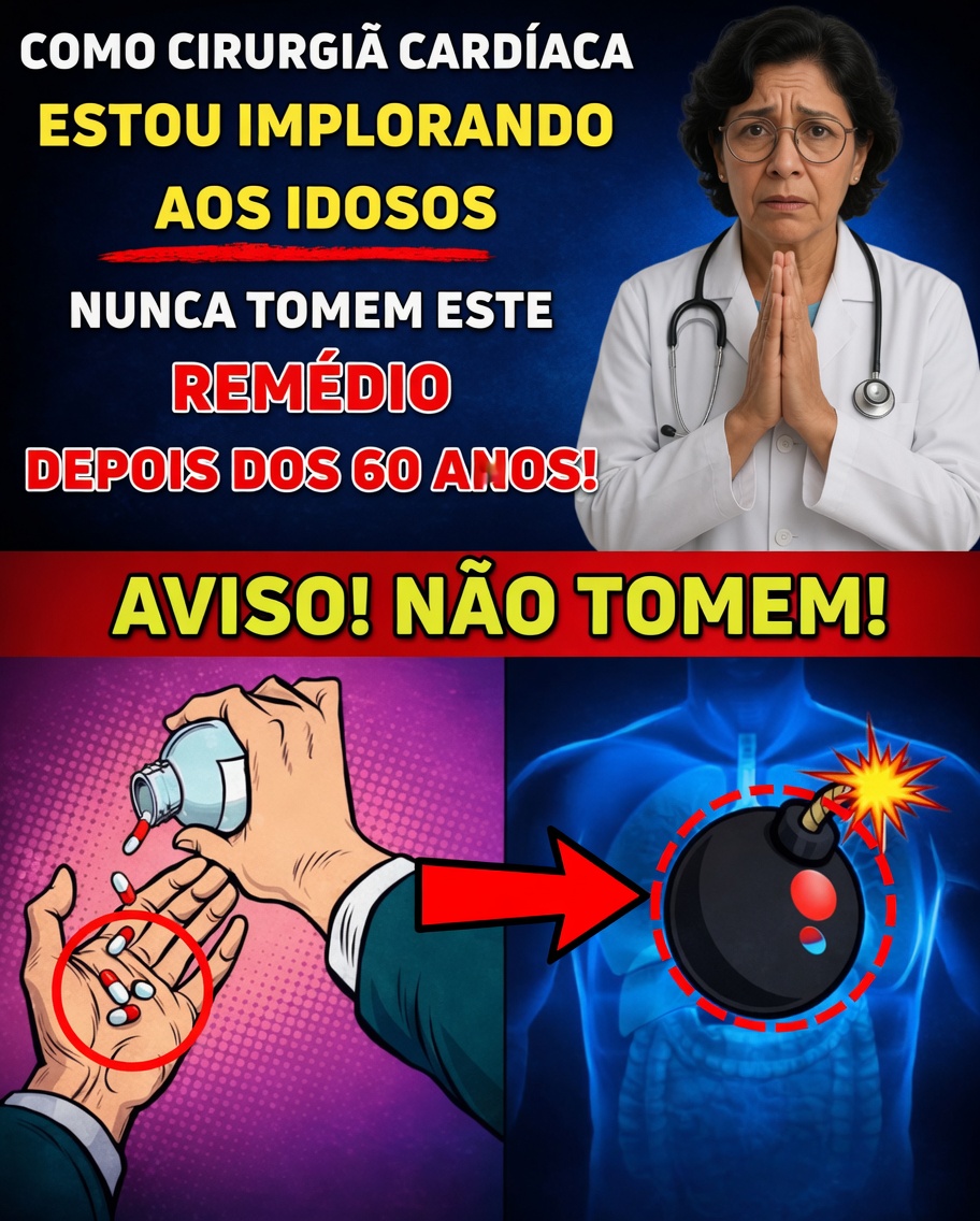 Como Cirurgião Cardíaco, estou ALERTANDO: ESTA Pílula Comum Enfraquece o Coração dos Idosos!