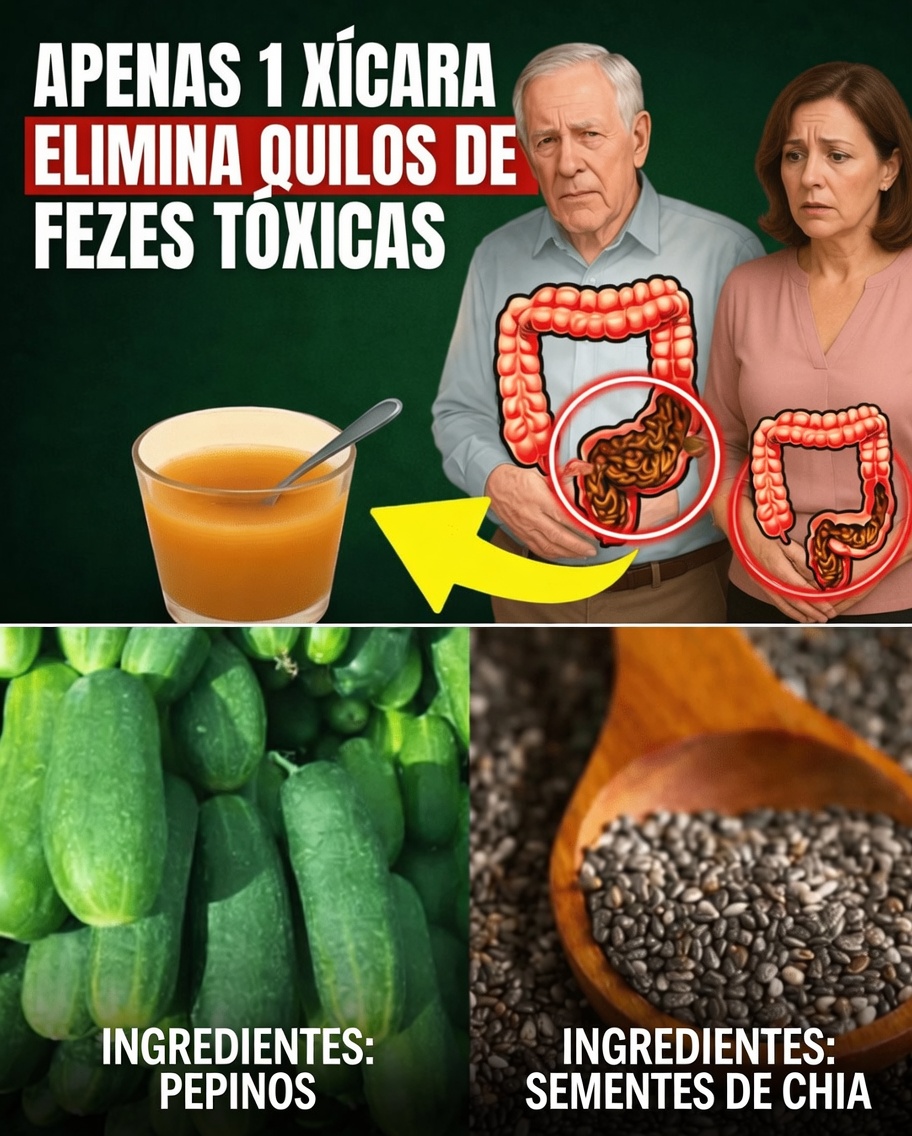 Idosos: Tome isto por 5 noites e veja o que sai nas suas fezes!