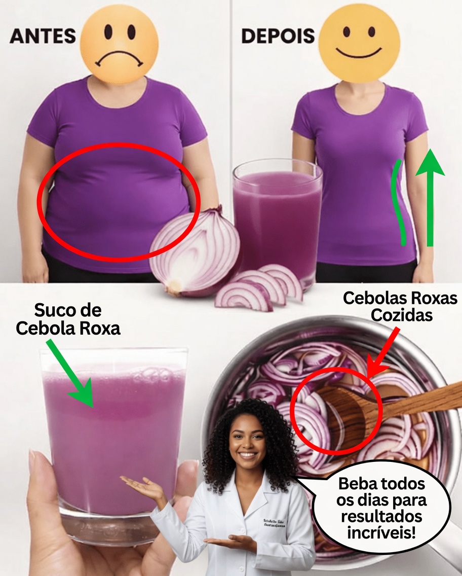 A Incrível Bebida de Cebola Roxa Que Ajuda a Queimar Gordura da Barriga Naturalmente