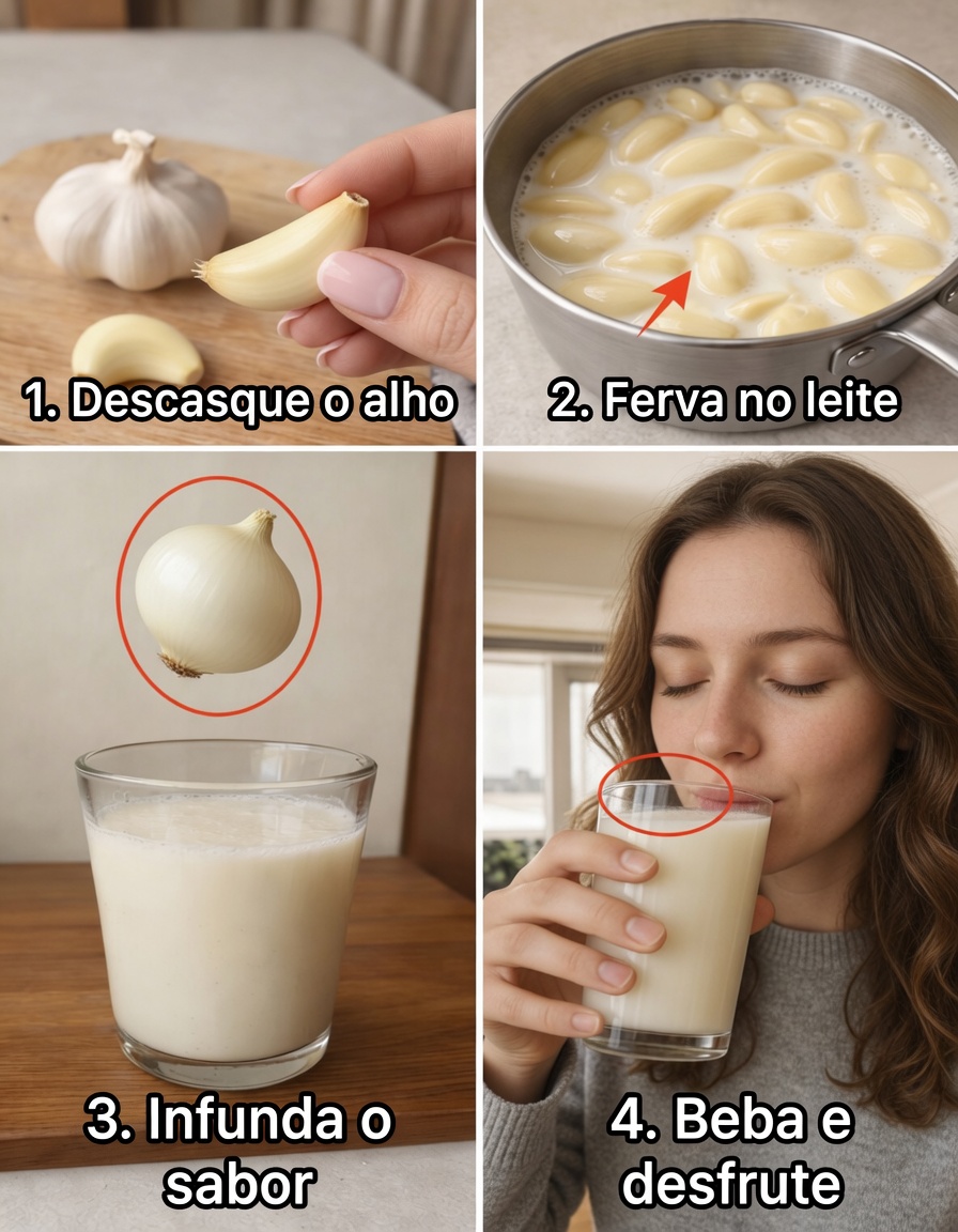 Ferva Alho no Leite e Beba Uma Vez: Por Que Você Precisa Começar a Fazer Isso
