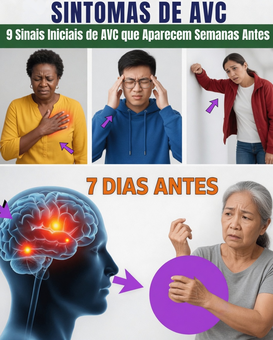 Descubra os 9 sinais precoces de alerta de AVC que podem surgir uma semana antes