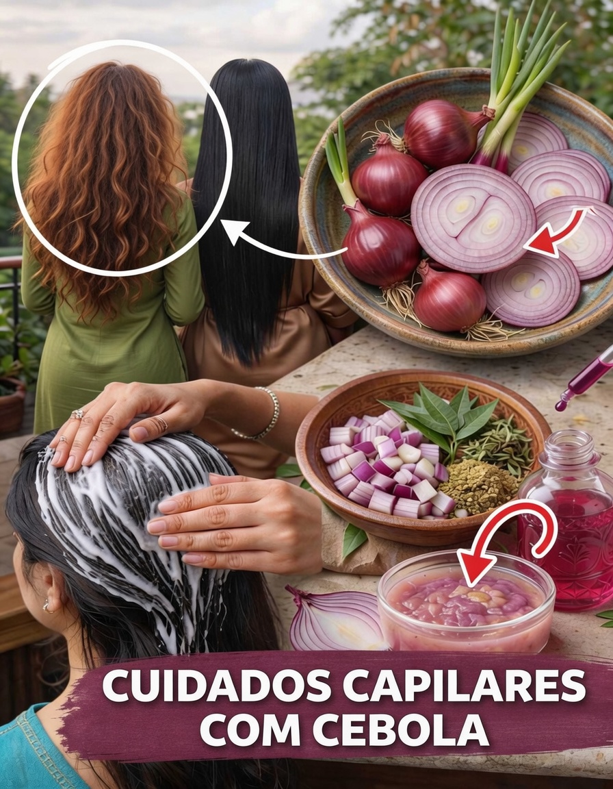 Água de Cebola para o Couro Cabeludo: Um Ritual Caseiro Simples que Pode Revigorar as Raízes e a Sensação do Cabelo