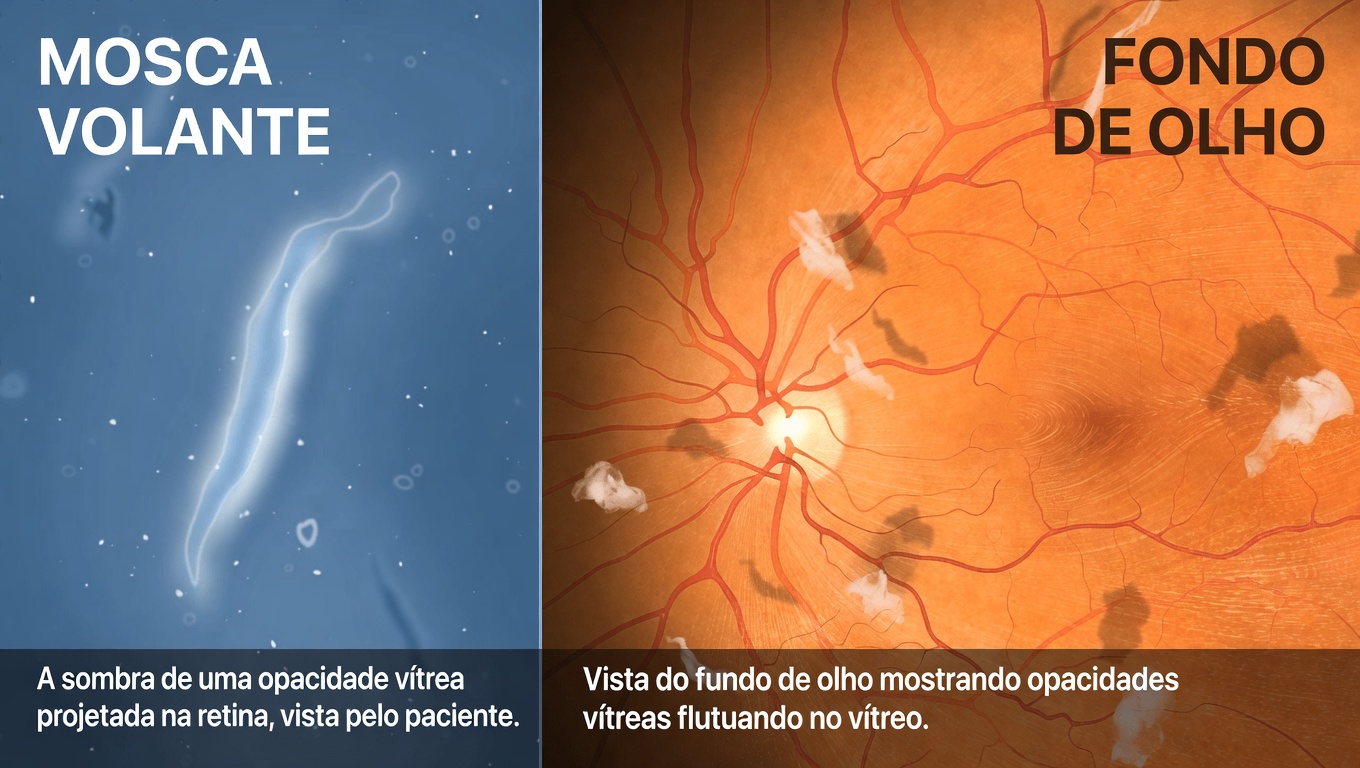 Moscas volantes repentinas com flashes ou uma sombra? Um guia prático para cuidados oftalmológicos urgentes