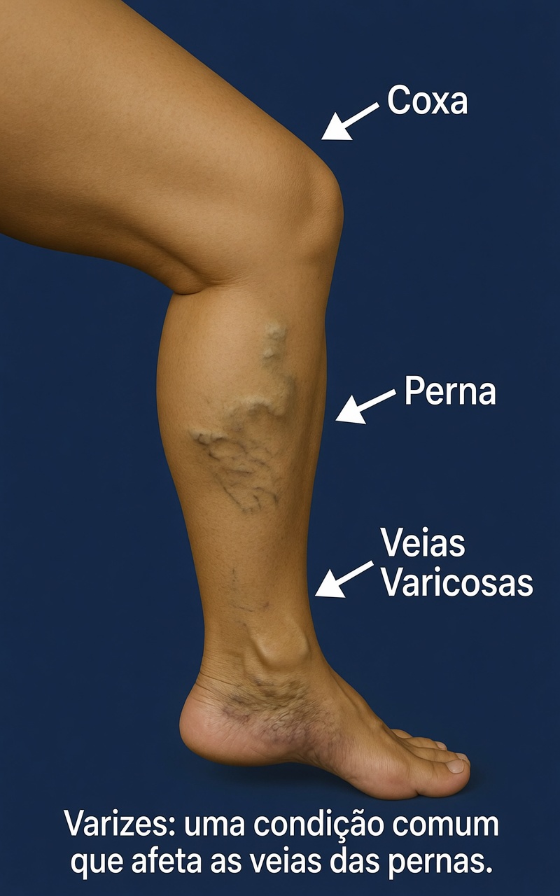 Quando Veias Salientes Podem Indicar Insuficiência Venosa Crônica, Problemas Cardíacos ou Pulmonares, ou Risco de Coágulos